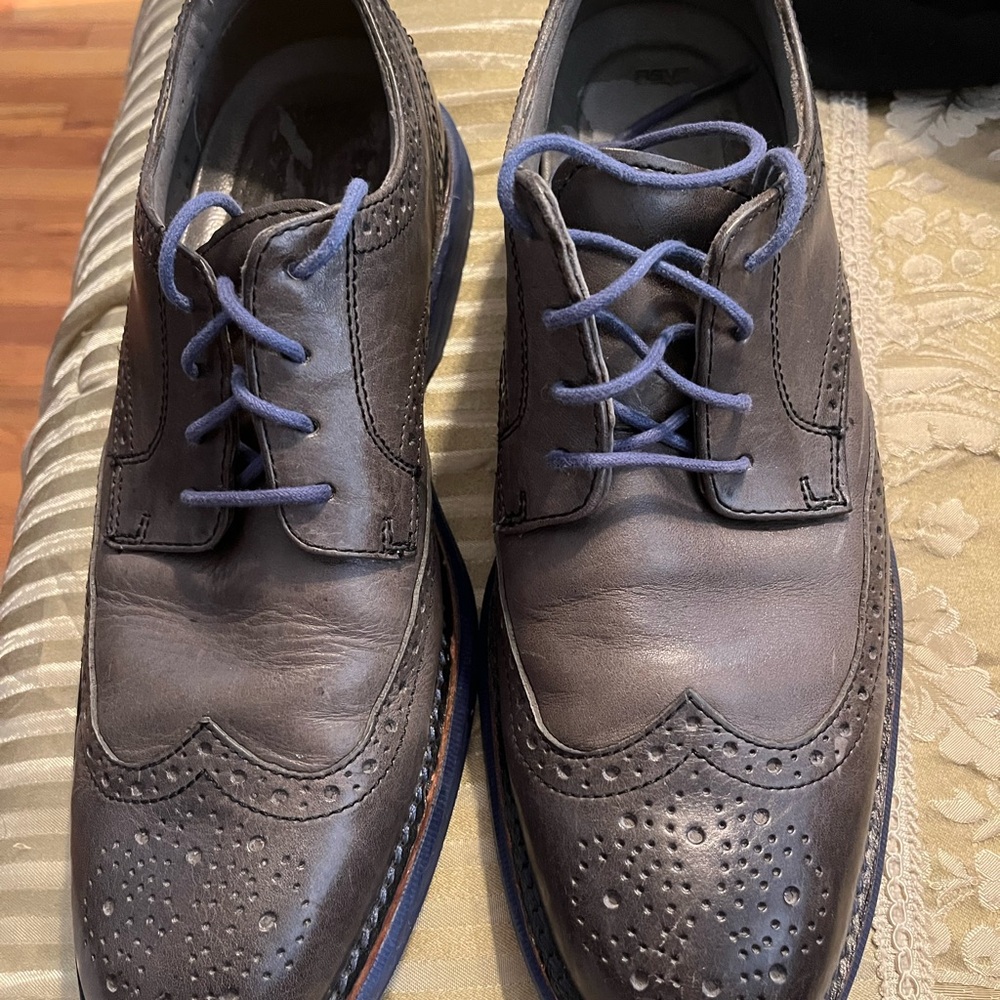 Sperry Men's Gray Leather Oxfords